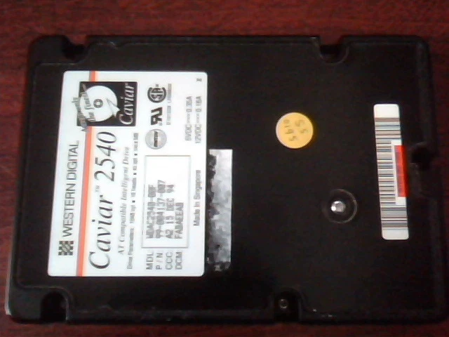 Hard Drive Western Digital Caviar 2540 99-004137-007 540MB 540 AT IDE 40pin - image 2