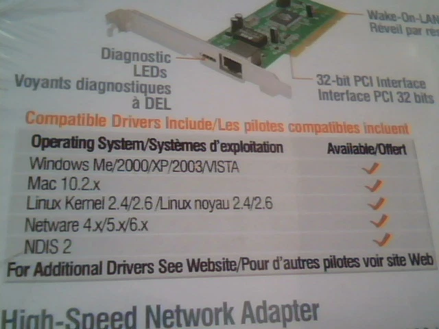 D-Link 10/100/1000Mbps Gigabit Desktop PCI adapter DGE-530T Ver B2 - Brand NEW - image 3