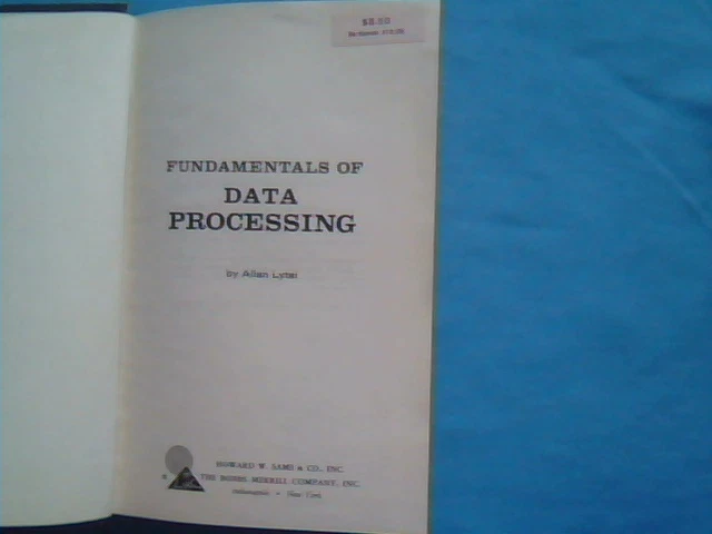 Book Fundamentals of DATA PROCESSING Allan Lytel 1964 First Edition - image 2