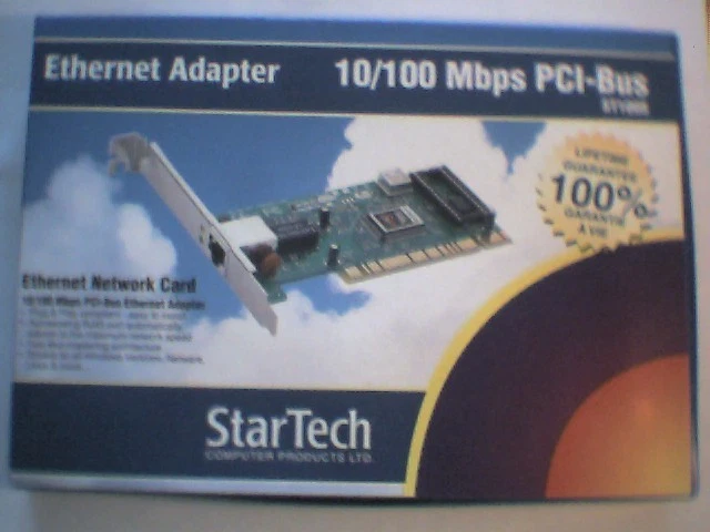 PCI Ethernet Card StarTech ST100S 10/100 NEW in Box NIB