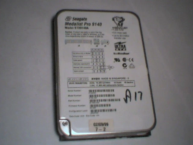 Hard Drive Disk HDD IDE Seagate Medalist Pro 9140 ST39140A UltraATA 7200RPM