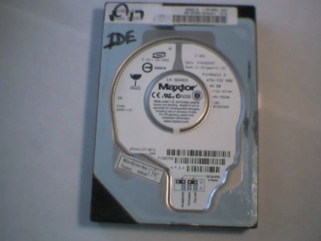Hard Drive Disk HDD IDE Maxtor Fireball 3 ATA 133 40GB