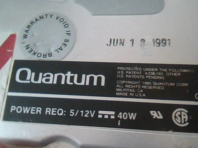 Hard Disk Drive Quantum Q250 SCSI Apple 40MB 50-pin 14-45686 5.25 inch - image 2