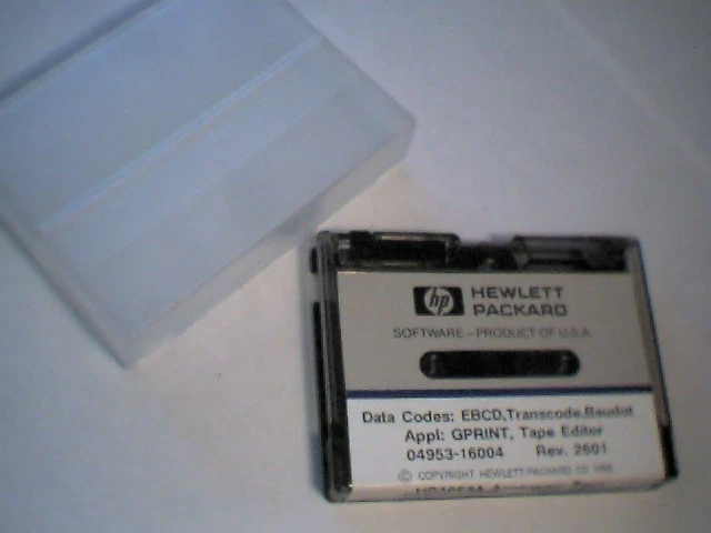 Vintage HP 1/4" Tape Cartridge 1984 Software 4953A Accessory Tape 04953-16004