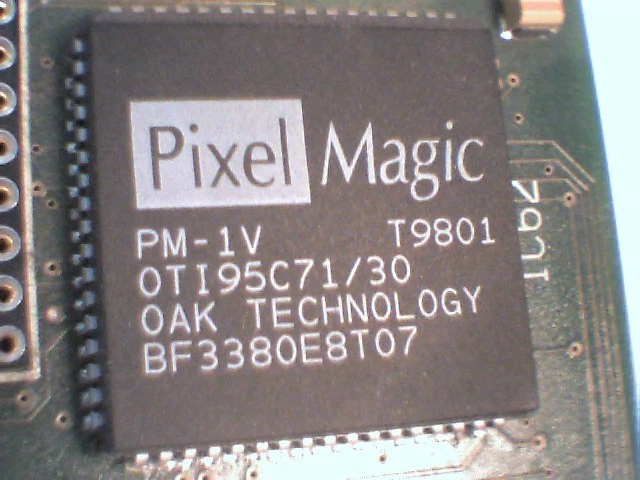 Rare Vintage Chip Oak Pixel Magic PM-1V OTI95C71/30 Video Compression