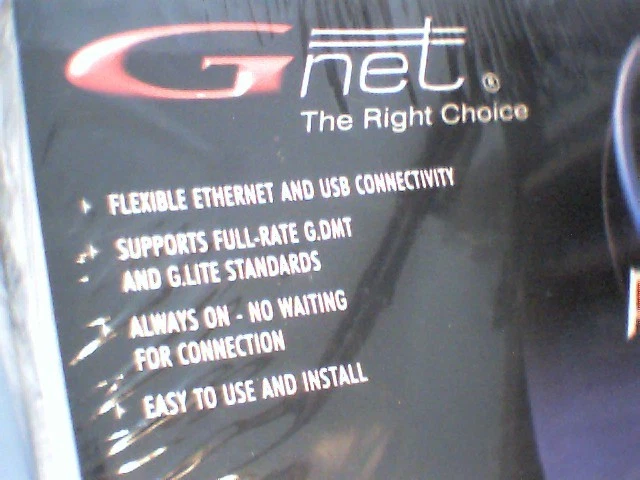 SEALED Gnet ADSL Ethernet / USB BB0062 GBB0062B/TM External Modem - image 2