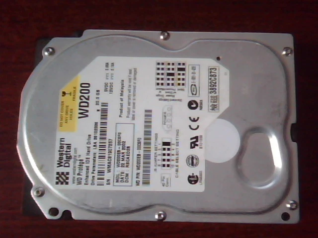Hard Drive IDE Disk WD Protege WD200 WD200EB-00CSF0 2060-001100-003 RSCAED2B