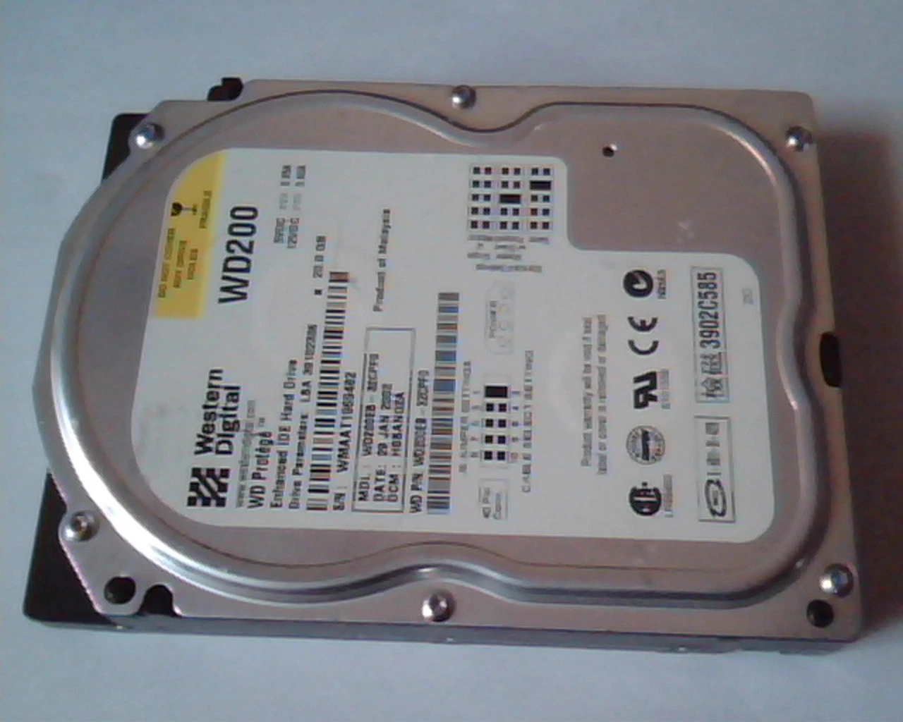 Hard Drive IDE Western Digital WD200 Protege 20GB WD200EB-32CPF0 2060-001113-001