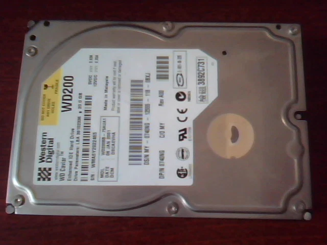 Hard Drive IDE Western Digital Caviar WD200BB-75AUA1 WD200 2060-001003-001