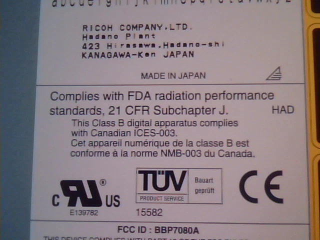 CD Drive Rewritable RW7080A February 2000 Ricoh BBP7080A ATAPI - image 3