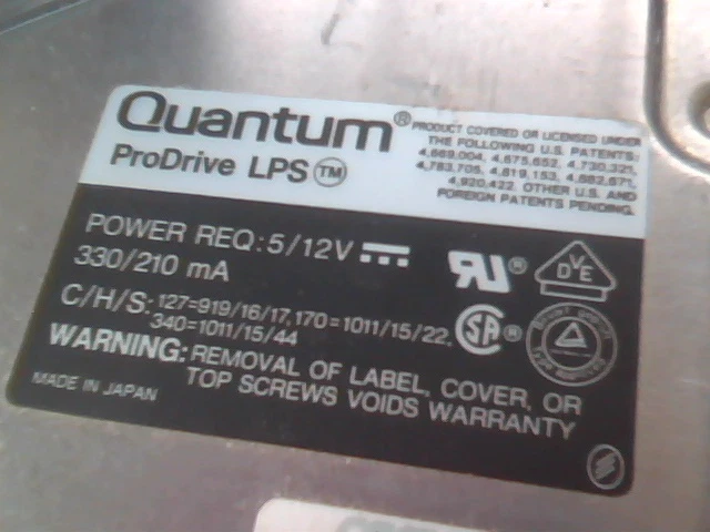 Hard Disk Drive IDE Quantum ProDrive LPS 340AT RR34A492 02-E - image 2