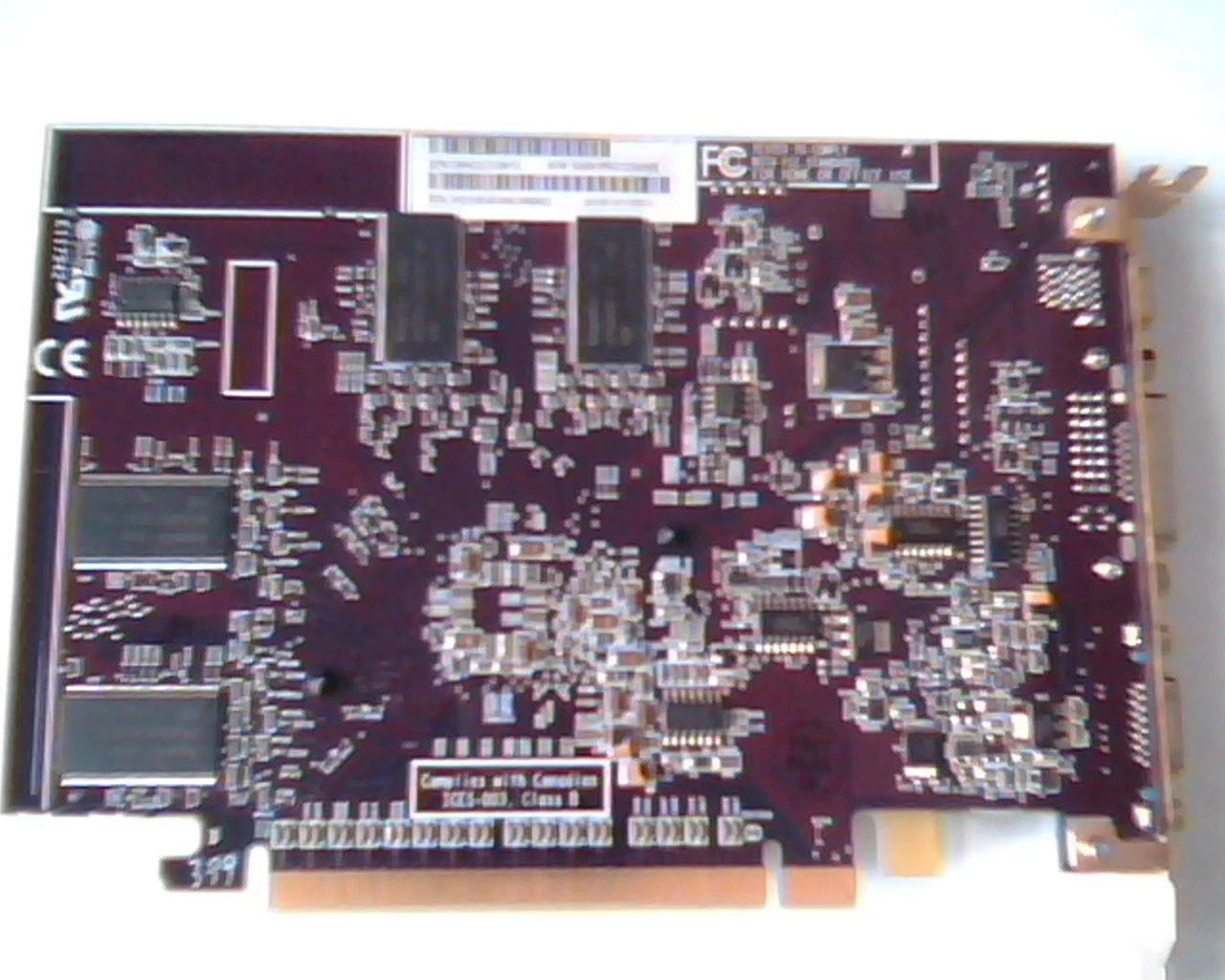 PCI-E express card ATI 109-A46404-00 AIW X600 Pro 256MB ATI 10 DVI VGA - image 4