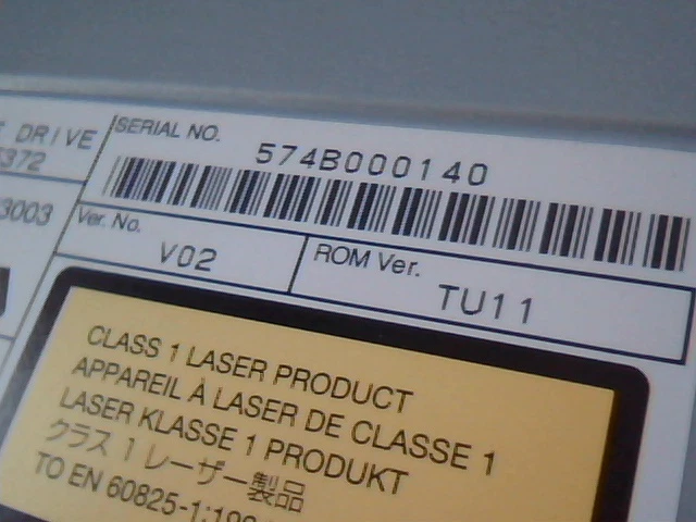 TSST DVD Writable Drive SD-R5372 V02 TU11 Toshiba Samsung July 2005 - image 3