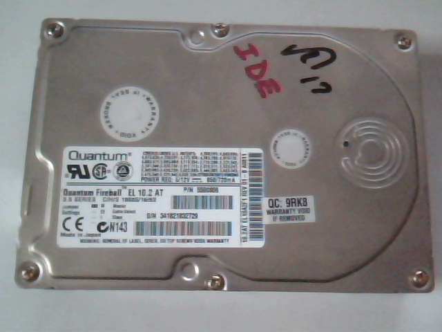 Hard Disk Drive IDE Quantum Fireball EL 10.2 AT 5500806 EL10A2F1 EL10A012 01-B