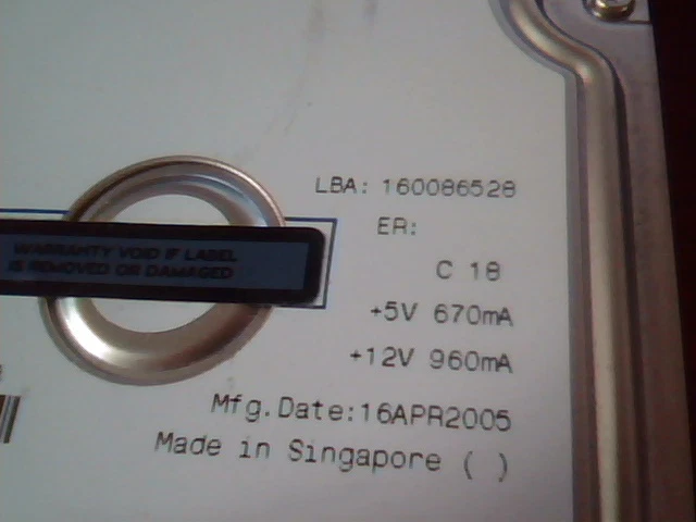 Hard Drive IDE Disk Maxtor E-H011-02-3880 DiamondMax Plus 9 80GB YAR41BW0 - image 4