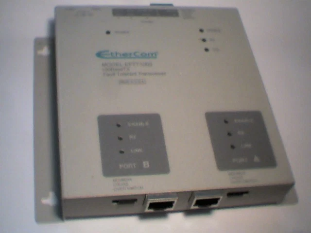 Ethercom Model EFTT1003 Fault Tolerant Transceiver 100