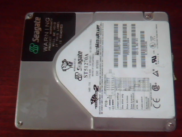 Hard Disk Drive IDE Seagate ST51270A CSO Medalist SL FastATA 9C2005-302