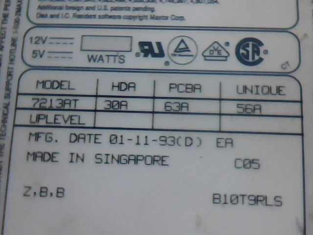 Hard Disk Drive IDE Maxtor 7213AT 30A 63A 56A Z,B,B B10T9RLS ✅TESTED - image 2