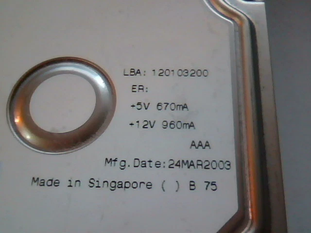 Hard Drive Disk IDE Maxtor DiamondMax Plus 9 E-H011-02-3880 120103200 YAR41VW0 - image 4
