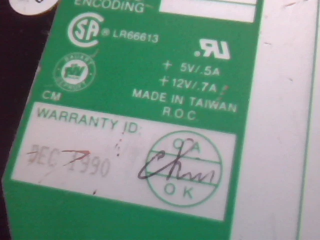 Hard Drive IDE Disk Microscience 7100-20 56-000 720049 Dec 1990 - image 3