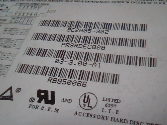 Hard Disk Drive IDE Seagate ST51270A 9C2005-302 03-3.00-A1 - image 2