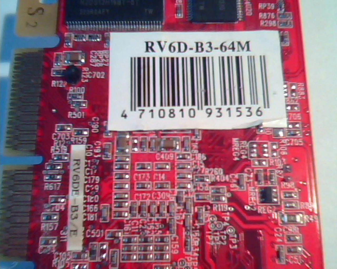Video Graphics Card AGP RV6DE V1.0 RV6D-B3-64M RV6D-B3/E 64M ATI VGA DVI TV-out - image 4