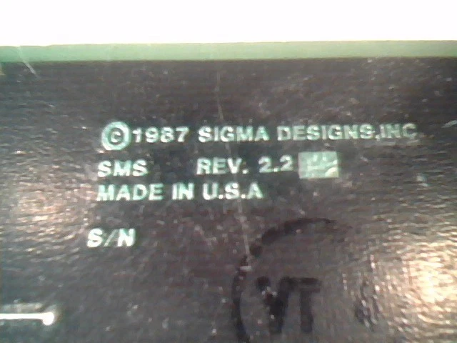 Sigma Designs Inc Laserview Display Adapter SMS Video Graphics Card ISA 1987 - image 6