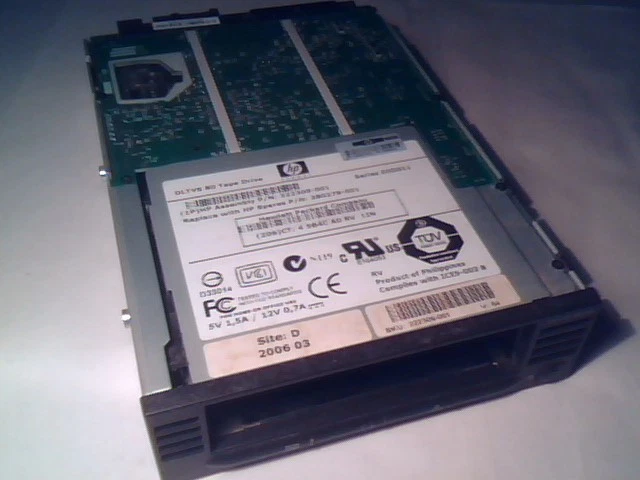HP DLT VS 80 40/80 SCSI Tape Drive 322309-001 280279-001 EOD011 Internal