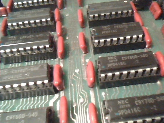 24pcs mPD416C RAM Memory Chip IC on AES card like S100 vintage 1976 1979 - image 3
