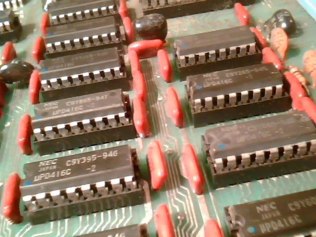 24pcs mPD416C RAM Memory Chip IC on AES card like S100 vintage 1976 1979 - image 4