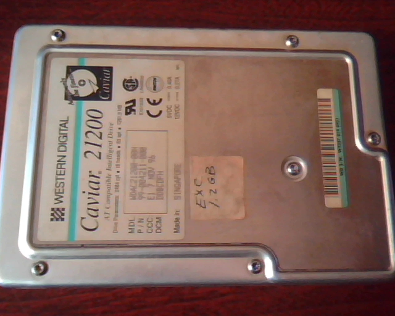 Hard Drive Disk IDE Western Digital Caviar 21200 WDAC21200-00H 99-004211-000