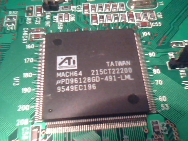 PCI Video Graphics Card ATI Mach64 CT 1996,expanded to 2MB 109-33100-10 WinBoost - image 5
