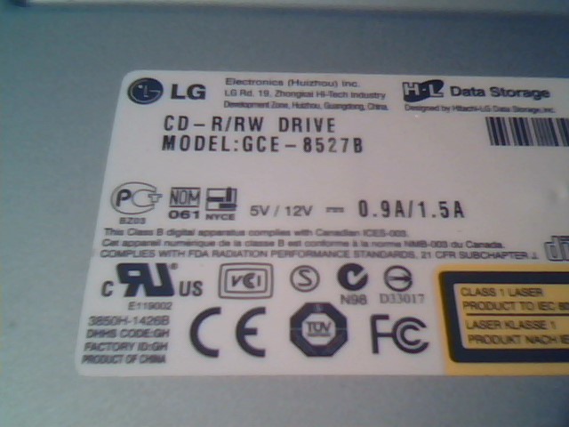 CD-R/RW Writer Drive LG GCE-8527B IDE ATA 40-pin - image 3