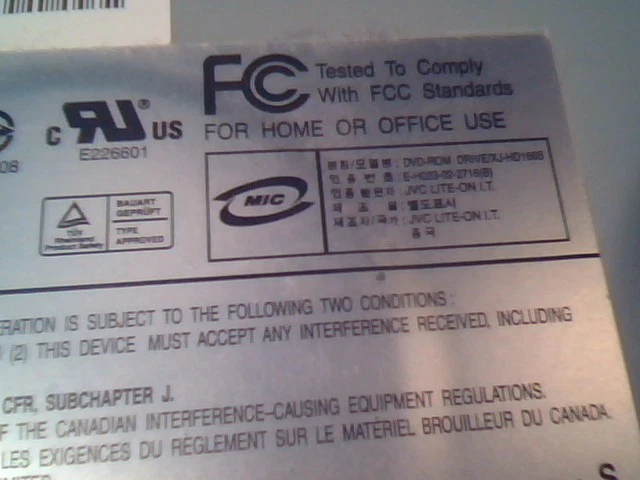 DVD-ROM Drive JVC-LiteOn XJ-HD166S IDE ATA 40-pin - image 3