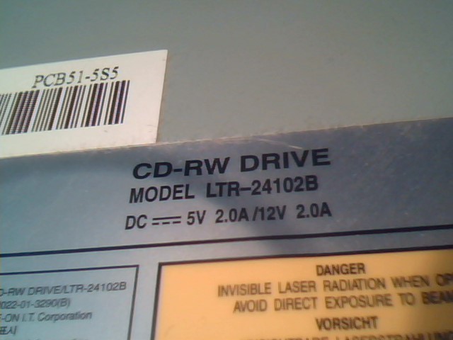 CD-RW Drive Lite-ON LTR-24102B IDE ATA 40-pin Re-Writable 24x10x40X - image 5