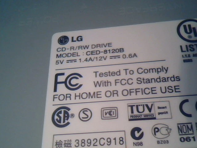 CD-R/RW Drive LG CED-8120B IDE ATA 40-pin 12x 8x 32x - image 4