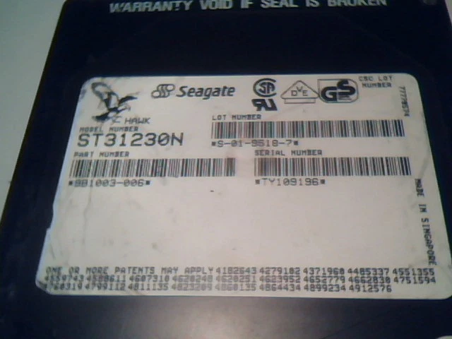 Hard Drive Disk SCSI Seagate Hawk ST31230N 1GB 50-pin - image 4