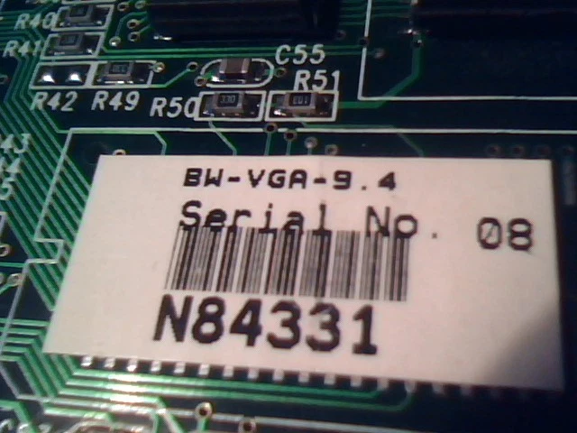 BW-VGA-9.4 PCI-65548 BW+ SHP9.5 P65550 PCI Video Card B&W Sharp 9.5 LCD Panel - image 4