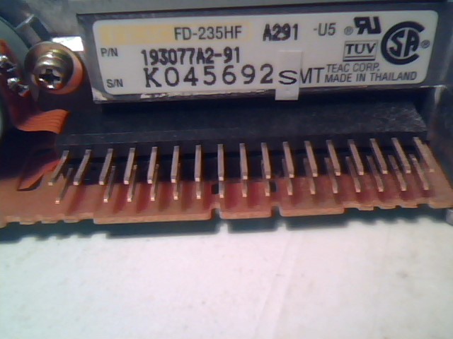 Motorola 01-W2747D01C 1.44MB 3.5" Teac FD235 Floppy Drive w standard interface - image 4