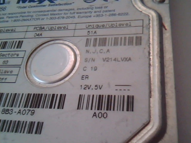 Hard Disk Drive Maxtor N256 90320D2 02A 04A 0005181E - image 3