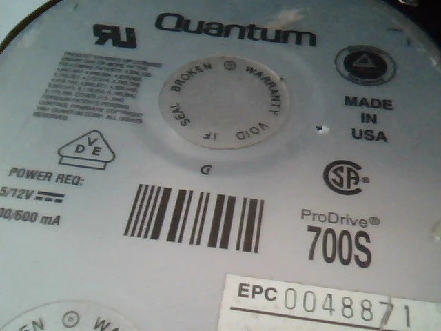 Hard Disk Drive Quantum ProDrive 700S SCSI 50-pin EN07S151 - image 3