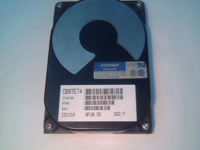 Hard Disk Drive Conner CFA270A 270MB IDE AT ATA 40-pin CB97ET4 RTN01 E51318