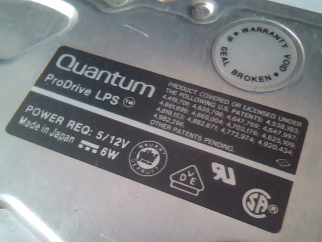 Hard Disk Drive Quantum ProDrive LPS 105AT 910-10-9105 NCMK-202X K2600 - image 2
