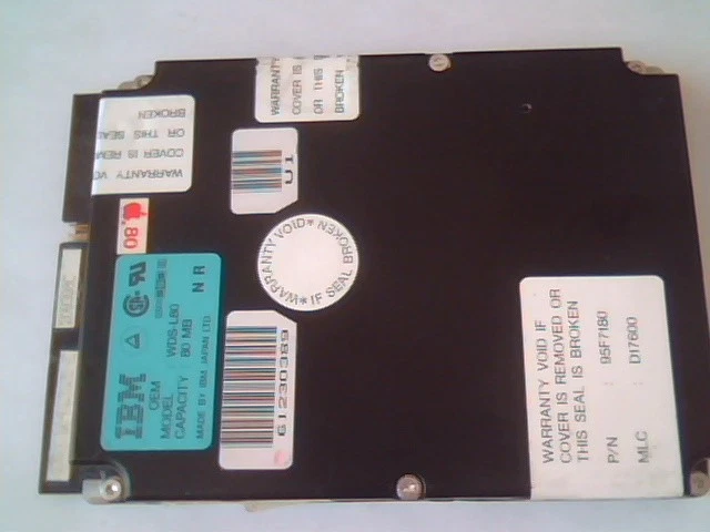 Hard Disk Drive IBM WDS-L80 95F7180 D17600 80 MB OEM