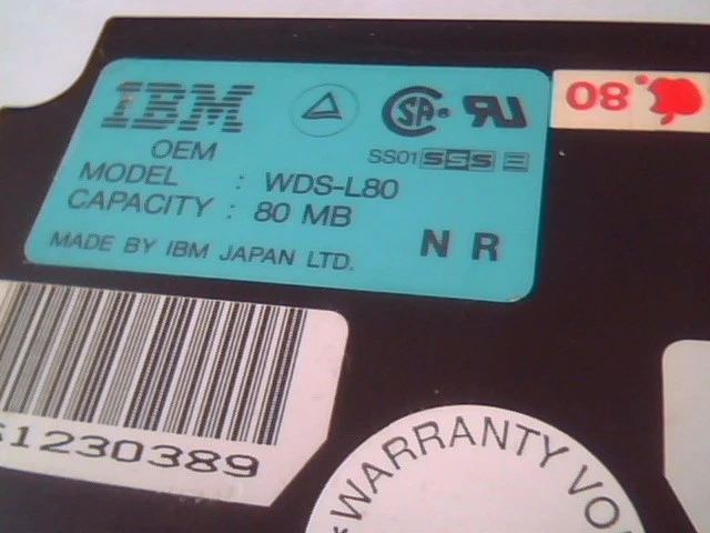 Hard Disk Drive IBM WDS-L80 95F7180 D17600 80 MB OEM - image 2