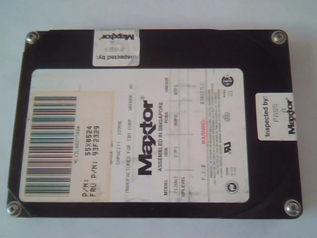 Hard Disk Drive Maxtor 7120AI 27P1 40P2 55X0524 93F2329