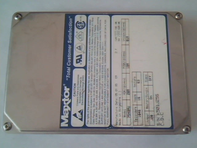 Hard Disk Drive Maxtor 7540AV 20A 18A 01A AEXX18A GA7X