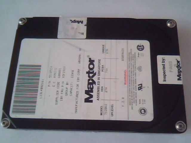 Hard Disk Drive Maxtor 7120AI 27A 71A 55X0524 93F2329