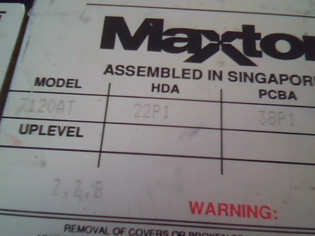 Hard Disk Drive Maxtor 7120AT 22P1 38P1 A20EN46S 120MB - image 2