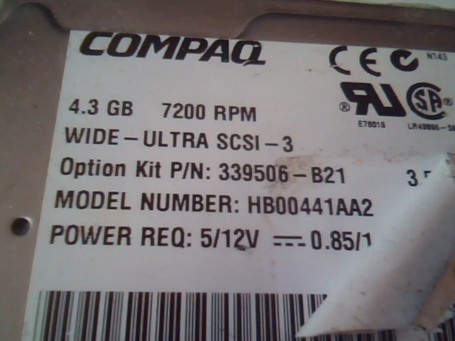 Hard Disk Drive Compaq 339506-B21 HB00441AA2 SCSI 387113-001 - image 2